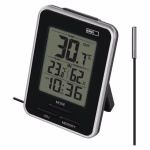 EMOS Digitális hőmérő vezetékes, fekete thumbnail 1