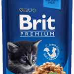 Brit Premium Cat 100 g alutasakos kitten csirkés. 24-es gyűjtő=1 egység