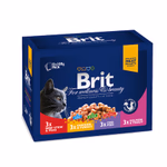 Brit Premium Cat 12x100 g alutasakos családi (1100278)