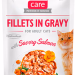 Brit Care Cat alutasakos Fillets in Gravy 85 g savory Salmon (lazacos) 100530. 24-es gyűjtő=1 egység
