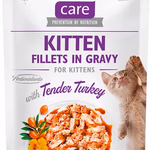 Brit Care Cat alutasakos Fillets in Gravy 85 g Kitten Turkey (pulykás) 100531. 24-es gyűjtő=1 egység