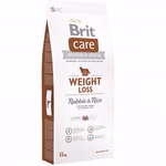 Brit Care száraz kutyaeledel, Weight Loss, Nyúl és Rizs, 12 kg