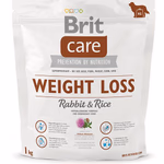 Brit Care száraz kutyaeledel, Weight Loss, Nyúl és Rizs, 1 kg