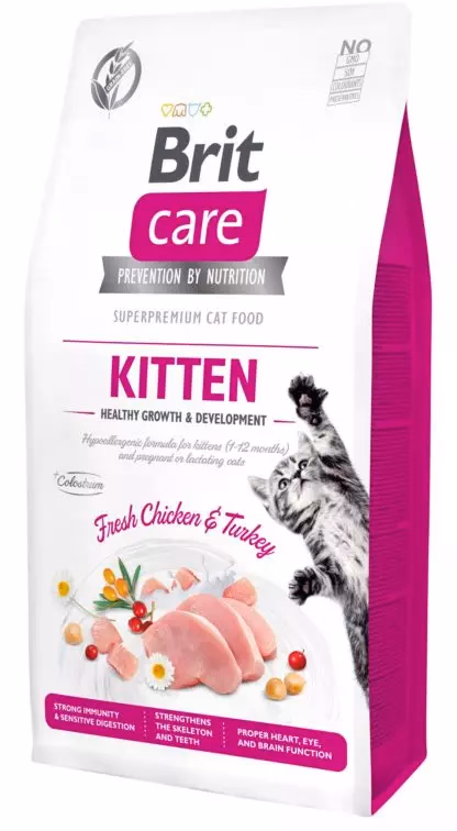 Brit Care Cat Grain-Free Kitten 400 g kölyök macskáknak csirke&pulyka 171279 - Image 1 of 1