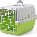 Savic Trotter 1 szállítóbox 5 kg-ig zöld 49x33x30cm. Fém ajtóval.