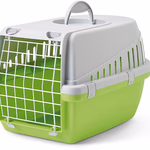 Savic Trotter 2 szállítóbox 7 kg-ig zöld 56x37,5x33cm. Fém ajtóval.
