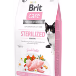Brit Care Cat Grain-Free Sterilized Sensitiv 400 g steril érz.emész. nyúl 171291