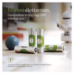 GP ReCyko NiMH újratölthető elem HR6 (AA) 2600mAh 4db. 300+ töltési ciklus thumbnail 4