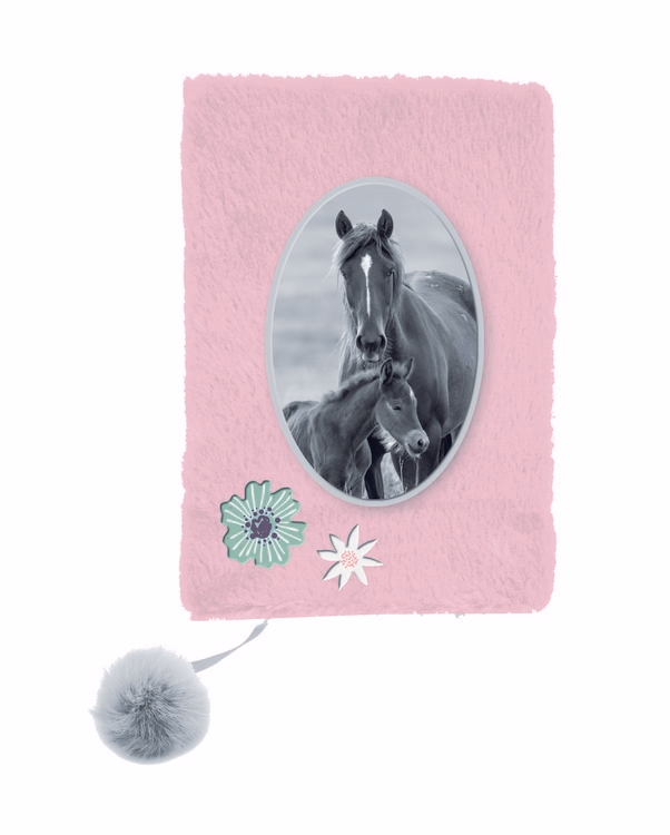 NAPLÓ PLÜSS, A5, 80 OLDAL, 'HORSE ' - Image 1 of 1