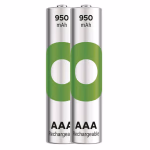 GP ReCyko NiMH újratölthető elem HR03 (AAA) 950mAh 2db. 500+ töltési ciklus thumbnail 1