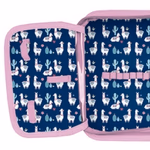 Tolltartó dupla T.  LAMA 19,5x13x3,5 PVC with glitter background
