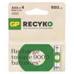 GP ReCyko NiMH újratölthető elem HR03 (AAA) 950mAh 4db. 500+ töltési ciklus thumbnail 2