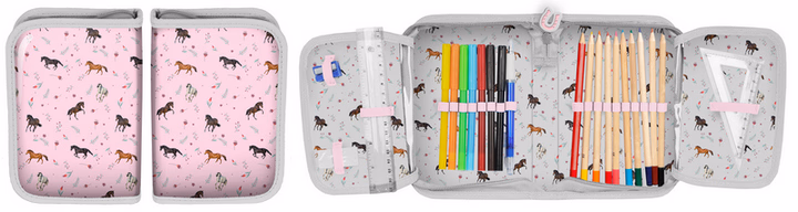 Tolltartó feltöltve. - LÁNY. HORSE PATTERN. 19,5x13x3,5 - Image 1 of 4