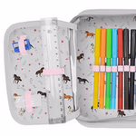 Tolltartó feltöltve.  - LÁNY.       HORSE PATTERN. 19,5x13x3,5 thumbnail 1