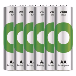 GP ReCyko NiMH újratölthető elem HR6 (AA) 2100mAh 6db. 500+ töltési ciklus thumbnail 3