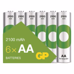 GP ReCyko NiMH újratölthető elem HR6 (AA) 2100mAh 6db. 500+ töltési ciklus thumbnail 1