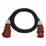 EMOS 3 fázisú kültéri hosszabbító 25 m / 1 aljzat / fekete / gumi / 400 V / 4 mm2 thumbnail 1