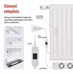 Radiátor fűtéserősítő ventilátor kiegészítő egység, fehér thumbnail 5