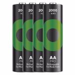 GP ReCyko Pro Photo Flash NiMH újratölthető elem HR6 (AA) 2000mAh 4db. 500+ töltési ciklus thumbnail 1