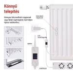 Radiátor fűtéserősítő ventilátor MONO, fehér thumbnail 5