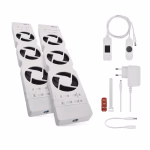 Radiátor fűtéserősítő ventilátor DUO, fehér thumbnail 2