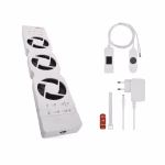 Radiátor fűtéserősítő ventilátor MONO, fehér thumbnail 2