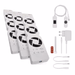 Radiátor fűtéserősítő ventilátor TRIO, fehér thumbnail 2