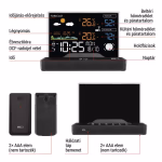 Emos Meteorológiai állomás digitális, színes kijelzővel, fekete thumbnail 3