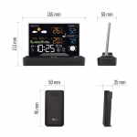 Emos Meteorológiai állomás digitális, színes kijelzővel, fekete thumbnail 2