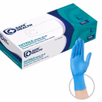 Safehealth kék púdermentes nitril kesztyű, 3,5g, 100 db
