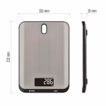 EMOS konyhai mérleg, ezüst thumbnail 2