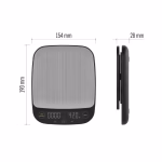 EMOS Digitális konyhai mérleg , antracit-fekete thumbnail 2