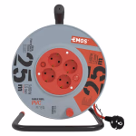 EMOS kábeldob 4 aljzat 25m 1,5 mm², PVC, 230V, piros thumbnail 2