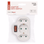 EMOS elosztó adapter 3x (2x2p, 1x2p+pe) kapcsolóval thumbnail 4