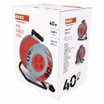 EMOS kábeldob 4 aljzat 40m 1,5 mm², PVC, 230V, fekete thumbnail 2