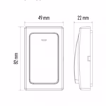 EMOS kültéri tartalék nyomógomb P5729 csengőhöz, elem nélküli thumbnail 5