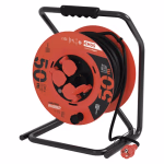 EMOS Kültéri kábeldob 50 m / 4 aljzat / fekete / gumi / 230 V / 2,5 mm2, IP44 thumbnail 1