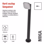 LED kerti oszloplámpa, 12 x 12 x 80 cm, 12,5 W, meleg fehér thumbnail 2