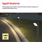 LED kerti oszloplámpa, 12 x 12 x 80 cm, 12,5 W, meleg fehér thumbnail 5