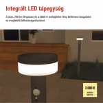 LED napelemes kerti oszloplámpa TERION szürkületérzékelővel, 12,5 x 12,5 x 80 cm thumbnail 3