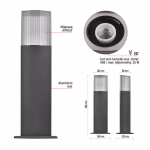 LED kerti oszloplámpa, 15,3 x 13,3 x 45 cm, 1 x E27, 25 W thumbnail 2