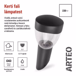 LED kerti fali lámpa, 12 x 12 x 33 cm, 1 x E27, 15 W thumbnail 3