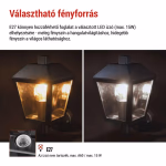 LED kerti fali lámpa, 19,8 x 15 x 27,8 cm, 1 x E27, 15 W thumbnail 4