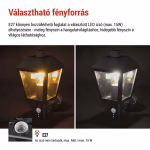 LED kerti fali lámpa szürkületérzékelővel, 19,8 x 15 x 29,8 cm, 1 x E27, 15 W thumbnail 5