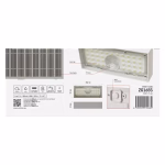 EMOS LED SOLAR lámpatest BRIXO PIR, 900lm IP65 természetes fehér thumbnail 4