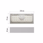 EMOS LED SOLAR lámpatest BRIXO PIR, 900lm IP65 természetes fehér thumbnail 3