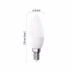 LED izzó Basic Candle E14 / 8,8 W (60 W) / 806 lm / Meleg fehér thumbnail 3