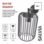 LED kerti fali lámpa, 20,8 x 16 x 28,5 cm, 1 x E27, 15 W thumbnail 3