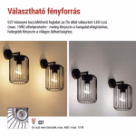 LED kerti fali lámpa, 20,8 x 16 x 28,5 cm, 1 x E27, 15 W thumbnail 4