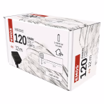 EMOS LED nano lánc napelemmel, réz, 12 m, kültéri és beltéri, hideg fehér, időzítő thumbnail 2